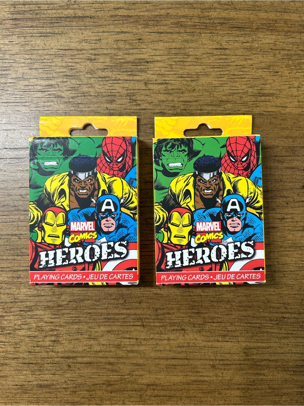 🆕 Marvel Heroes Playing Cards - Colorful Comic Art - set includes both decks
